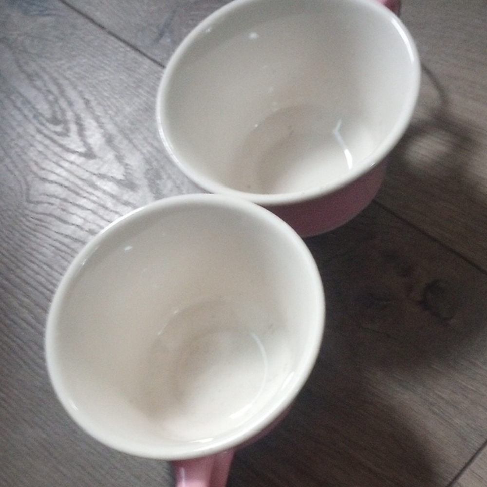 Pink Ceramic Teacups Set Syracuse China - Picture 2 of 4